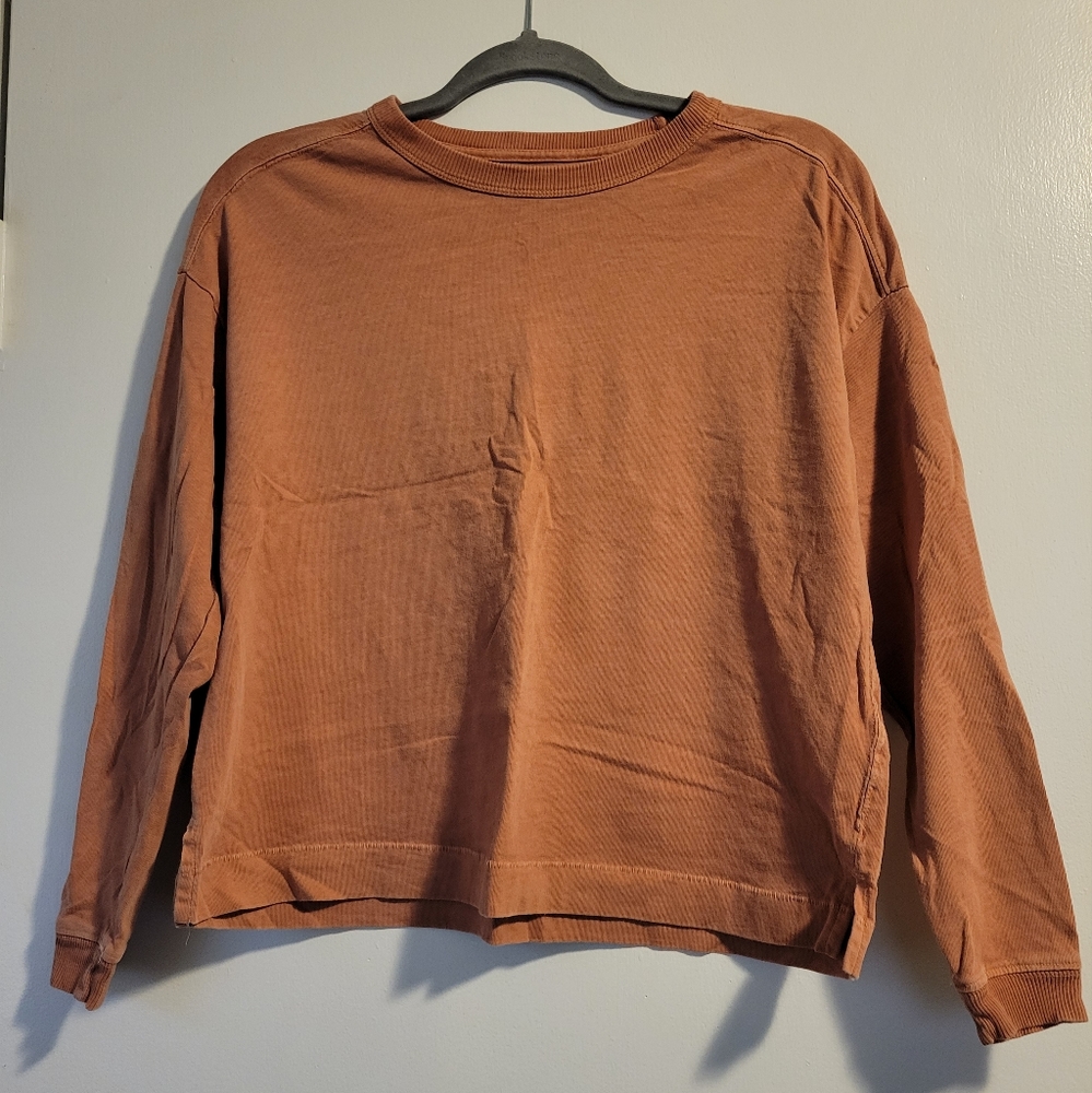 W's XS Long Sleeve Easy Tee in Chipotle